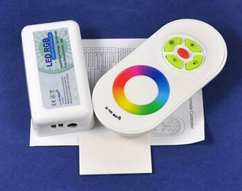 (image for) DC12-24V 2.4G LED RGB Controller Wireless RF Touch Panel LED RGB Dimmer Remote Controller For 5050 RGB Led Strips